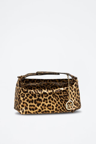 Sac à main en cuir Aterno - Marron et doré