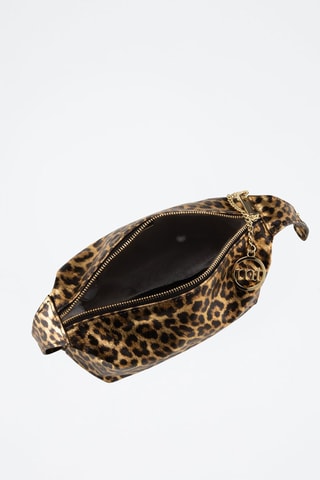 Sac à main en cuir Aterno - Marron et doré