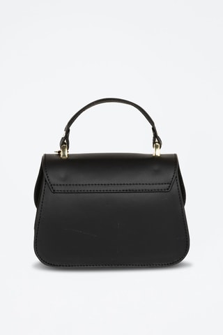 Sac à main en cuir Assab - Noir et doré