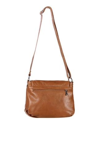 Sac bandoulière en cuir Bausan - Marron