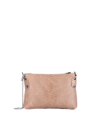 Sac bandoulière en cuir Navigli - Beige