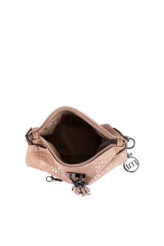 Sac bandoulière en cuir Navigli - Beige