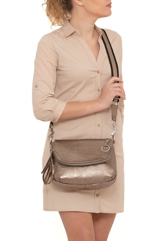 Sac bandoulière en cuir Pontida - Jaune