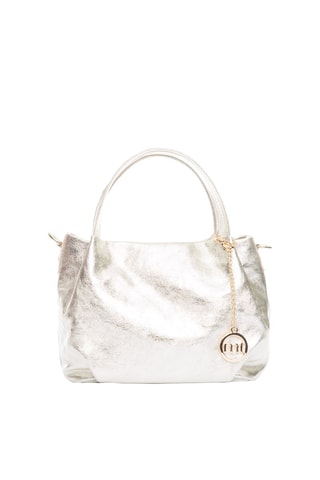 Sac à main en cuir Vigentino - Argenté