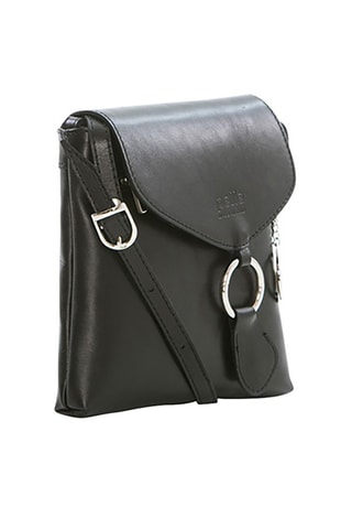 Sac bandoulière en cuir Ortica - Noir