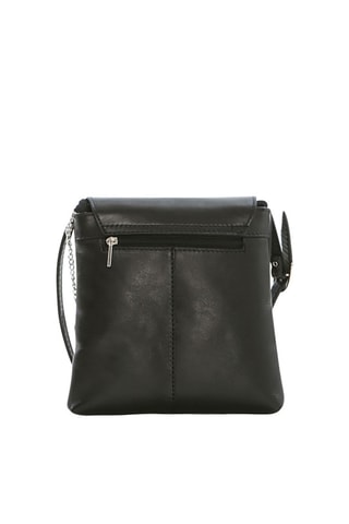 Sac bandoulière en cuir Ortica - Noir