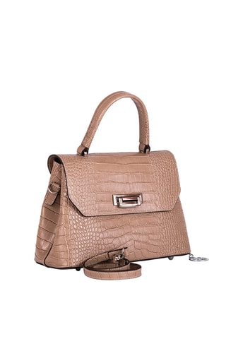 Sac à main en cuir Tintoretto - Beige