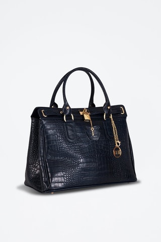 Sac à main en cuir Rezia - Bleu