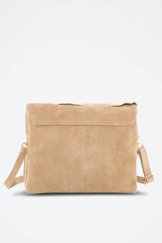 Sac bandoulière en cuir Empoli - Doré et gris