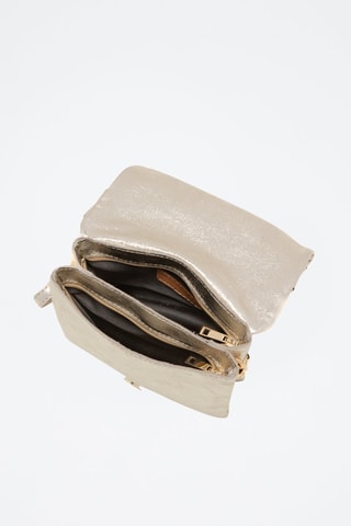 Sac bandoulière en cuir Empoli - Argenté