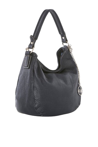 Sac porté épaule en cuir Molise - Bleu