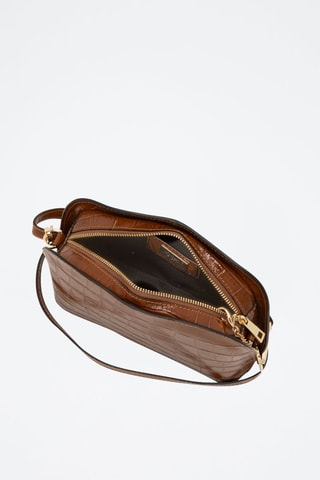 Sac bandoulière en cuir - Marron