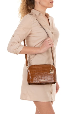 Sac bandoulière en cuir - Marron