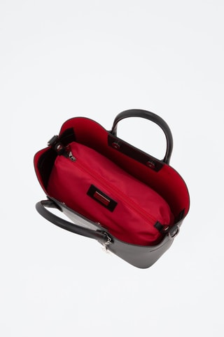 Sac à main en cuir Aspromonte - Noir