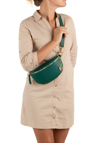 Sac bandoulière en cuir Perugino - Vert