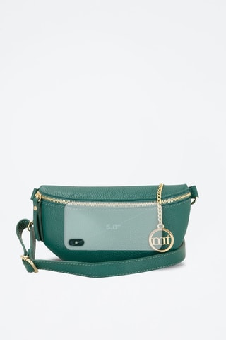 Sac bandoulière en cuir Perugino - Vert