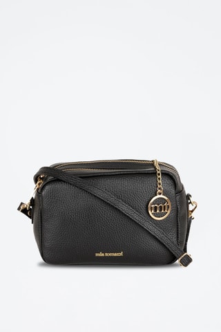 Sac bandoulière en cuir Astolfo - Noir