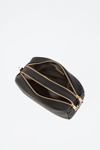 Sac bandoulière en cuir Astolfo - Noir