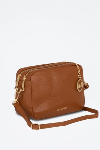 Sac bandoulière en cuir Astolfo - Marron