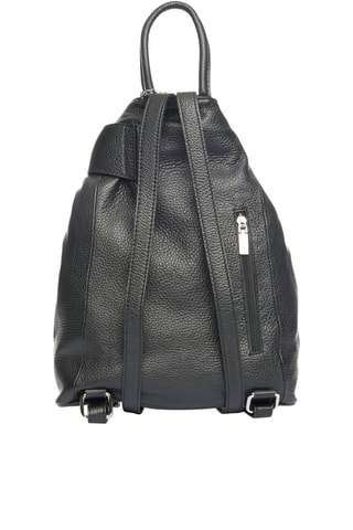 Sac à dos en cuir Sirietto - Noir