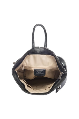 Sac à dos en cuir Sirietto - Noir