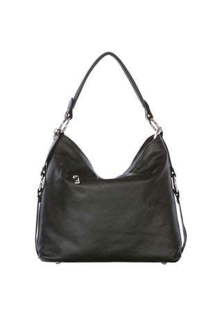 Sac porté épaule en cuir Castello - Noir