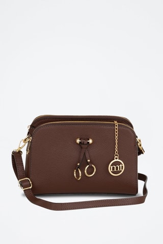 Sac bandoulière en cuir Certosa - Marron