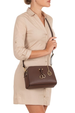 Sac bandoulière en cuir Certosa - Marron