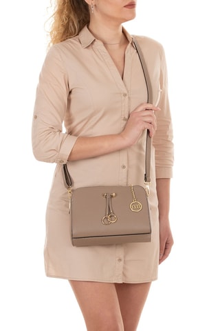 Sac bandoulière en cuir Certosa - Marron