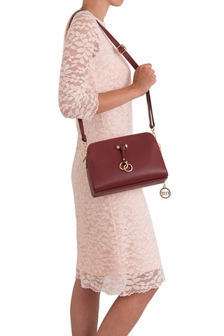 Sac bandoulière en cuir Certosa - Rouge