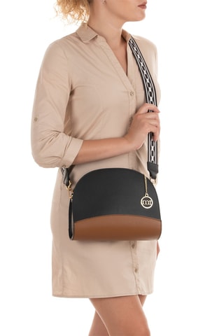 Sac bandoulière en cuir - Noir