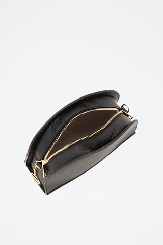 Sac bandoulière en cuir - Noir