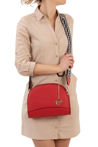 Sac bandoulière en cuir - Rouge