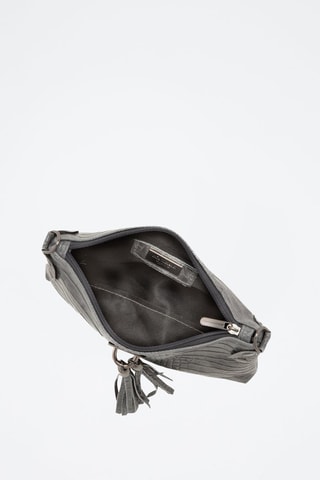 Sac bandoulière en cuir Abano - Gris