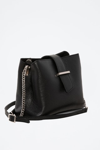 Sac bandoulière en cuir Frascati - Noir