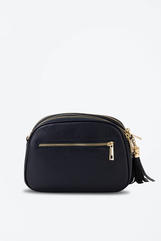 Sac bandoulière en cuir Gradisca - Bleu et doré