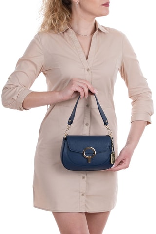 Sac à main en cuir Ceresio - Bleu