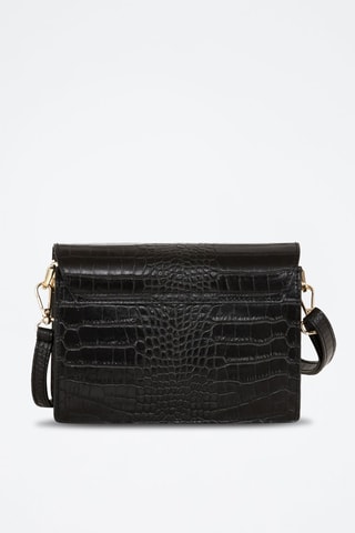 Sac bandoulière en cuir Velletri  - Noir