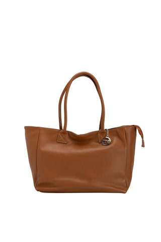 Cabas en cuir Zuara - Marron