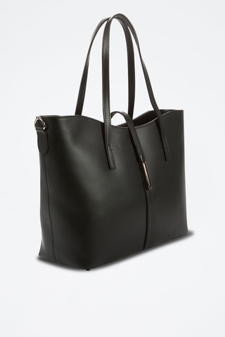 Cabas en cuir Parma - Noir