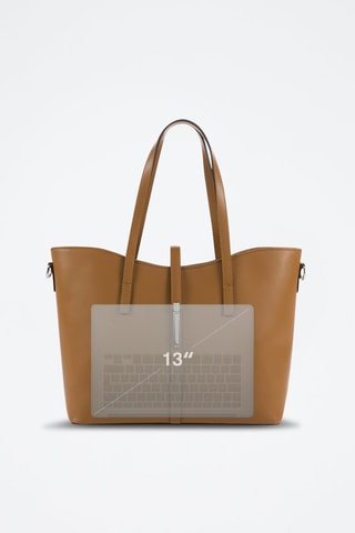 Shopping bag in pelle Parma - Marrone