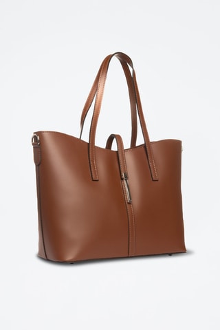 Shopping bag in pelle Parma - Marrone