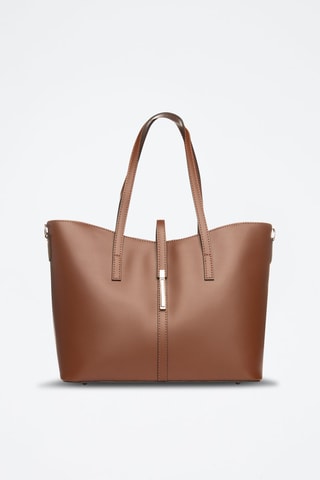 Shopping bag in pelle Parma - Marrone