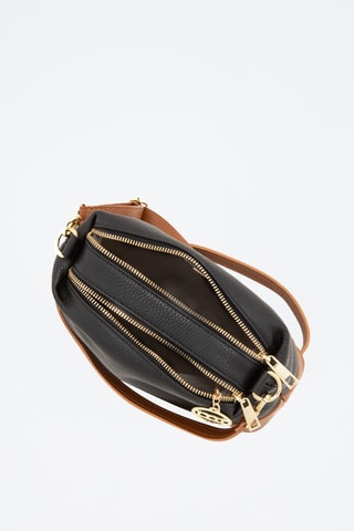 Sac bandoulière en cuir - Noir