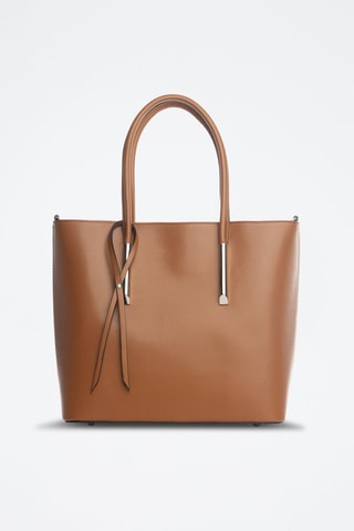 Cabas en cuir Mallero - Marron