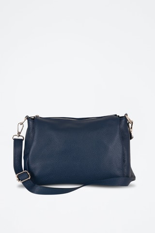 Sac bandoulière en cuir Melfi - Bleu
