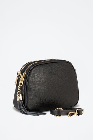 Sac bandoulière en cuir Flumendosa - Noir