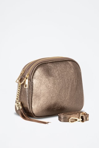 Sac bandoulière en cuir Flumendosa - Doré