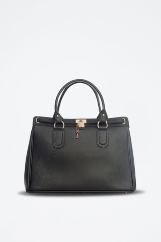 Sac à main en cuir Nure - Noir