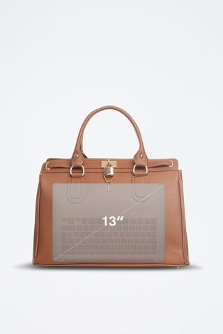 Sac à main en cuir Nure - Marron